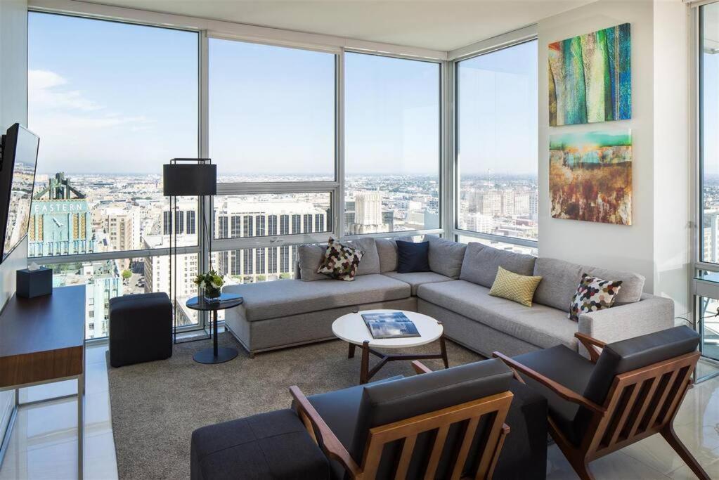 Top Floor High Rise 3 Bed Dtla Skyscraper Penthouse 洛杉矶 外观 照片
