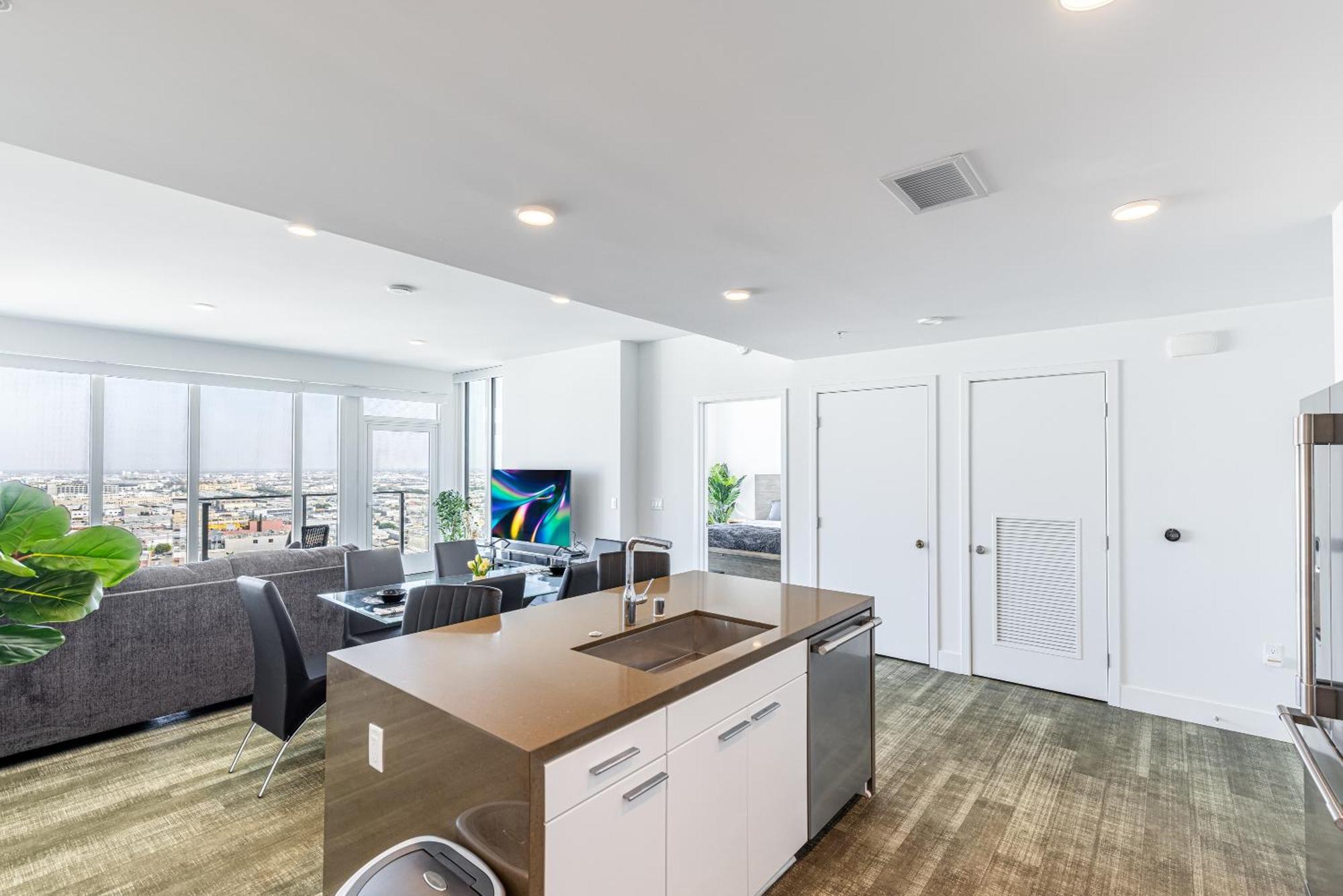 Top Floor High Rise 3 Bed Dtla Skyscraper Penthouse 洛杉矶 外观 照片